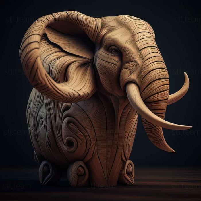 3D model Lena Mammoth famous animal (STL)